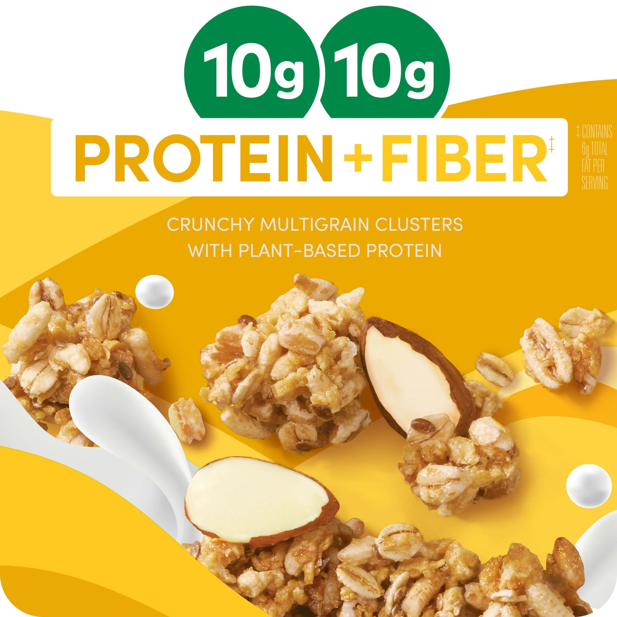 Kashi Go, Protein + Fiber Honey Almond Flax Crunch Cereal, 17.7 Ounce