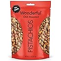 Wonderful Pistachios No Shells, Chili Roasted Nuts, 11 Ounce Resealable Bag, Protein Snacks, Gluten Free College Snacks, Healthy Snacks for Adults