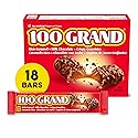 100 Grand Crispy Milk Chocolate with Caramel, Full Size Individually Wrapped Candy Bars, 1.5 oz each, Bulk 18 Count Box