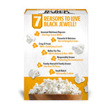 Black Jewell Gourmet White Microwave Popcorn, Touch of Butter, 10.5 Ounces (Pack of 6)