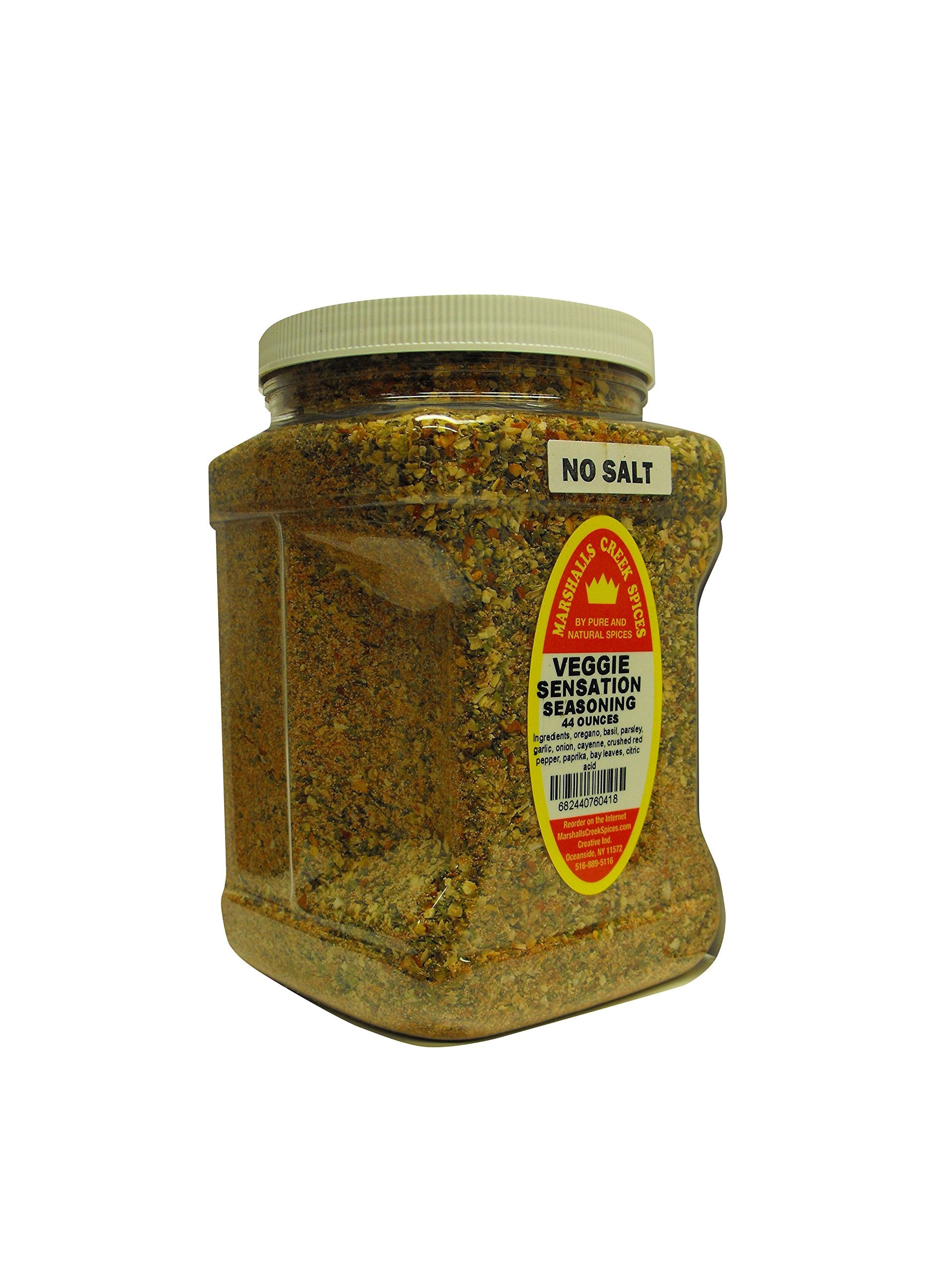 Family Size Marshalls Creek Spices Veggie Sensation No Salt Seasoning, 44 Ounce …