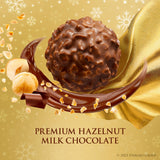 Ferrero Rocher, 12 Holiday Gift Packs, Premium Gourmet Milk Chocolate Hazelnut, Individually Wrapped Chocolate, 1.3 oz Each