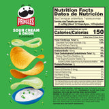 Pringles Potato Crisps Chips, Lunch Snacks, On-the-Go Snacks, Party Stack, Sour Cream and Onion, 7.1oz Can (1 Can)