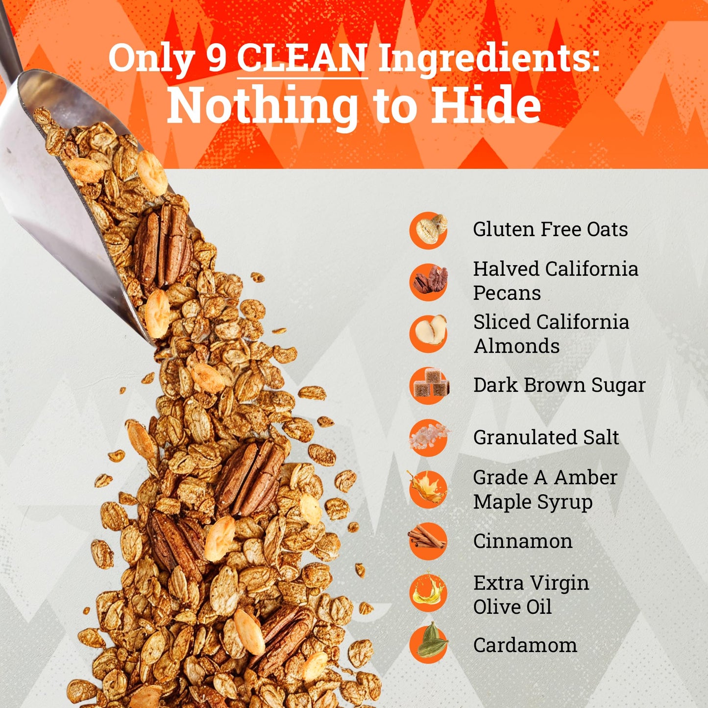 Ladera Almond Pecan Granola - Low Sugar Artisanal Breakfast Cereal, Gluten Free & Vegan, Honest Ingredients, 20 LB