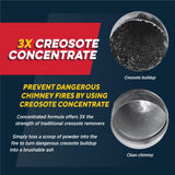 Rutland Creosote Concentrate - Triple Power Remover 1 lb - USA-Made Fireplace Cleaner & Chimney Sweeping Kit, Premium Creosote Remover 16 oz