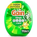 Gain Flings Liquid Washing Detergent Pods, Now with Odor Defense + Color Guard, Original Scent, 4-In-1 Liquid Laundry Detergent Pacs, Clean & Fresh