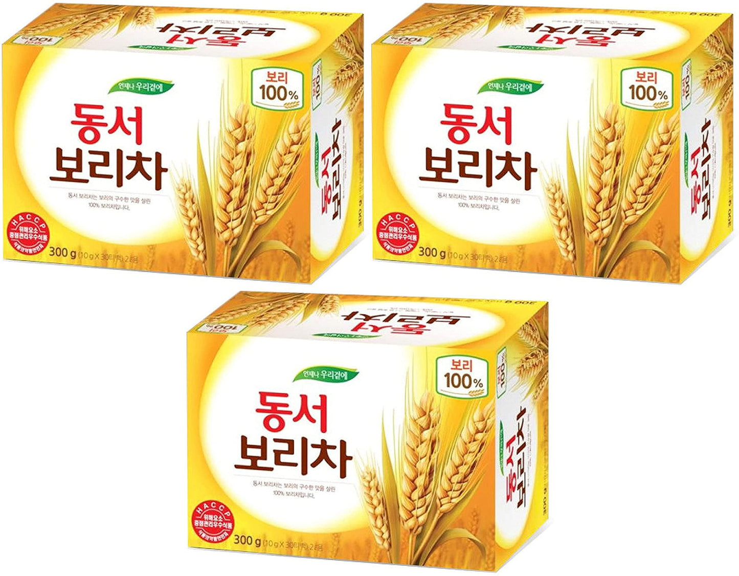 Dongsuh Roasted Barley Tea, 10g x 30 bags Pack of 3