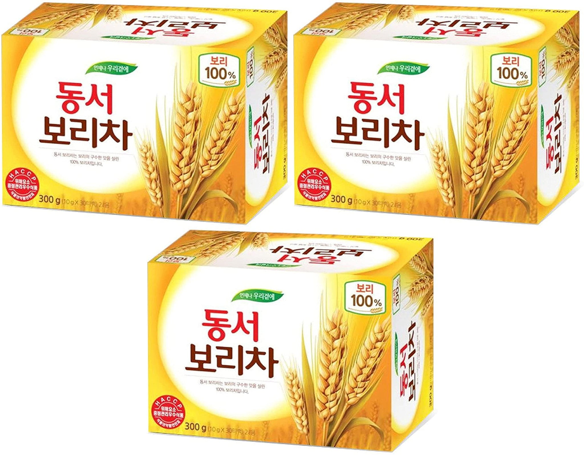 Dongsuh Roasted Barley Tea, 10g x 30 bags Pack of 3