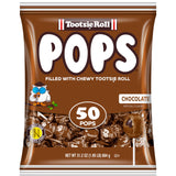 Tootsie Pops Single Flavor Bag - Chocolate Flavored Lollipops with Chocolatey Center - Individually Wrapped Hard Candy - Brown Candy - Peanut Free