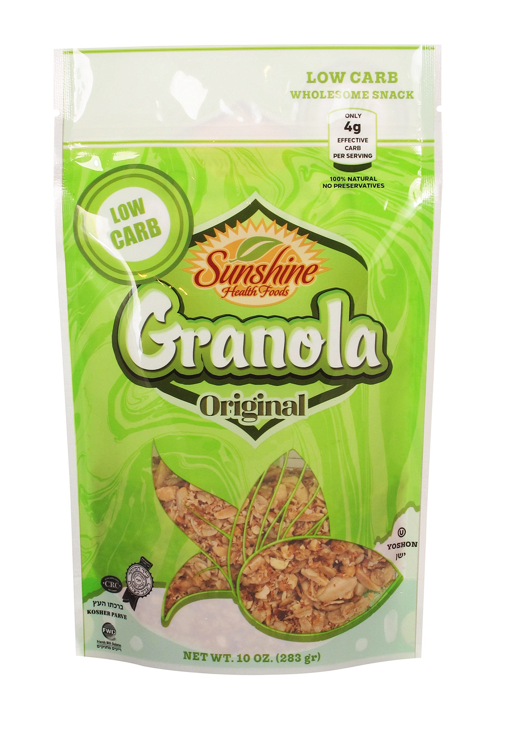 Sunshine's Low Carb Granola (10 oz) Sugar Free, (Original)