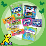 Nerds Easter Variety Seekers Basket Filler Variety Bag, NERDS Gummy Clusters, Fun Dip, Trolli, Laffy Taffy, and Nerds Original, 15 oz, 35 Count