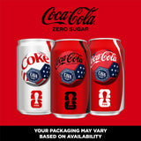 Coca-Cola Zero Sugar Soda, 12 fl oz Cans, 12 Pack - Classic Cola Soft Drink Fridge Pack