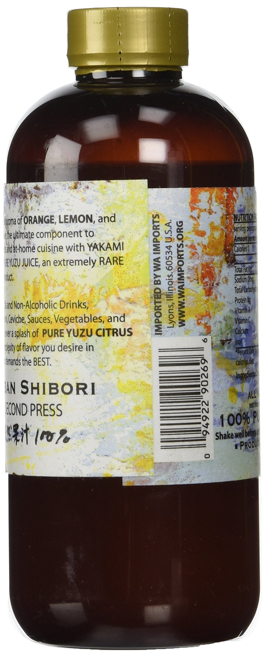 Yakami Orchard 100 % Pure Japanese Yuzu Juice 12 oz. / 350 ml