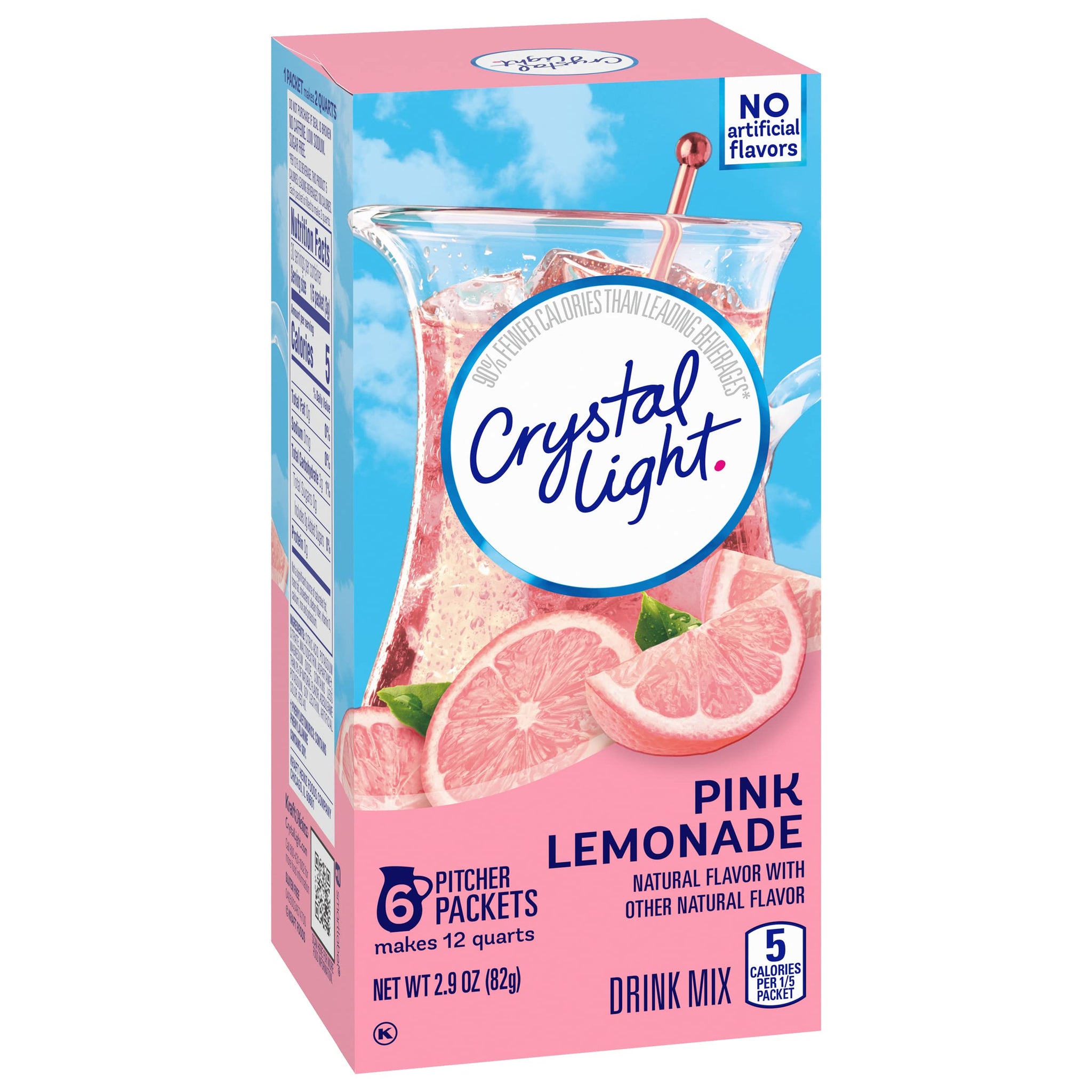 Crystal Light Drink Mix, Pink Lemonade,2.9 Ounce (Pack of 6)