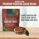 Viva Naturals Organic Cacao Nibs, Unsweetened, 1 LB (454 g), Keto Friendly, Vegan, Non-GMO, Gluten-Free Chocolate Chip Substitute