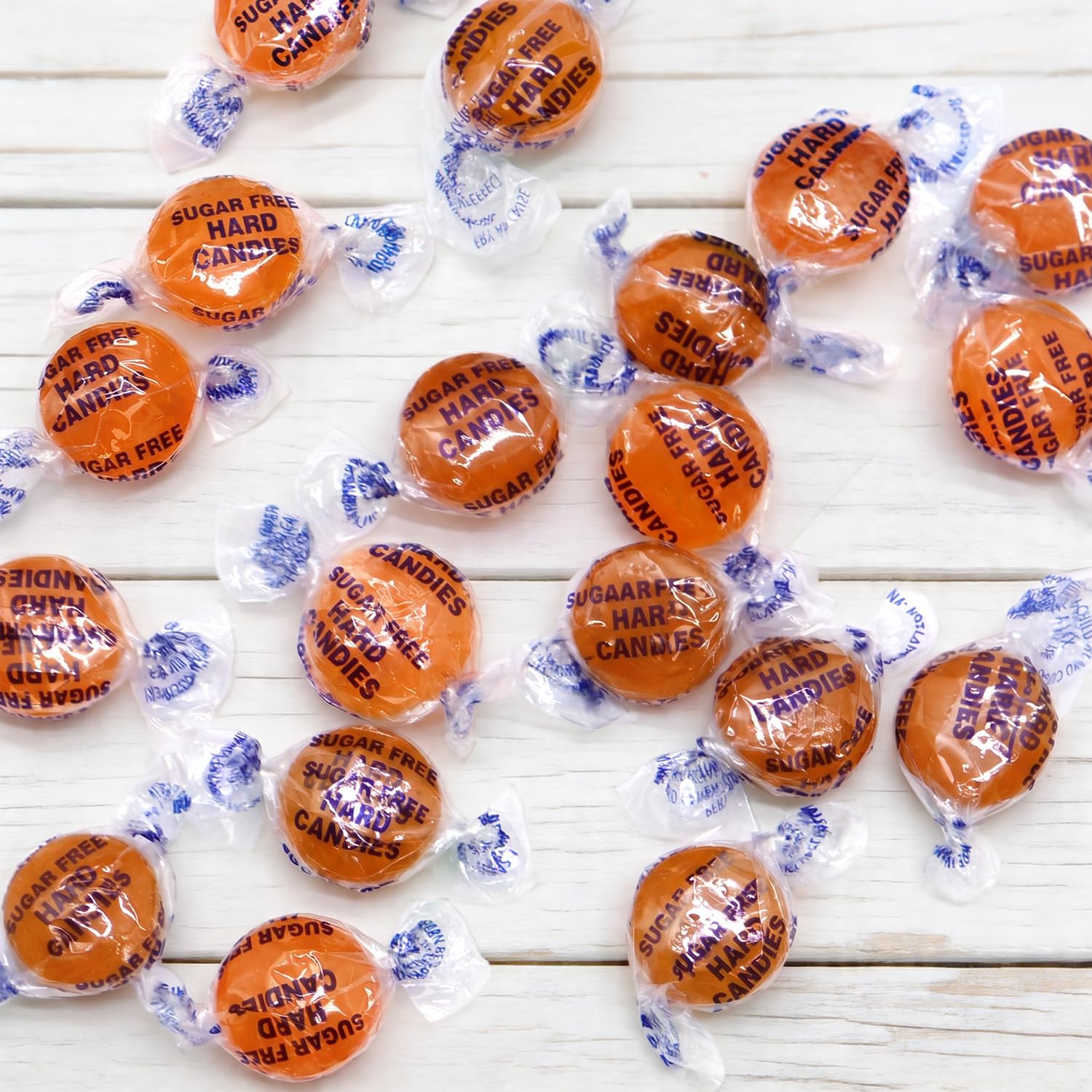 Sugar Free Butterscotch Hard Candy Bulk 2 Pound - Individually Wrapped Butterscotch Flavored Hard Candy, Classic Rich Butter Scotch Taste SugarFree