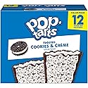 Pop-Tarts Toaster Pastries, Breakfast Foods, Kids Snacks, Frosted Cookies and Creme (12 Pop-Tarts)