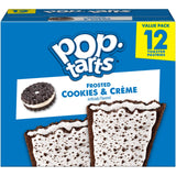 Pop-Tarts Toaster Pastries, Breakfast Foods, Kids Snacks, Frosted Cookies and Creme (12 Pop-Tarts)