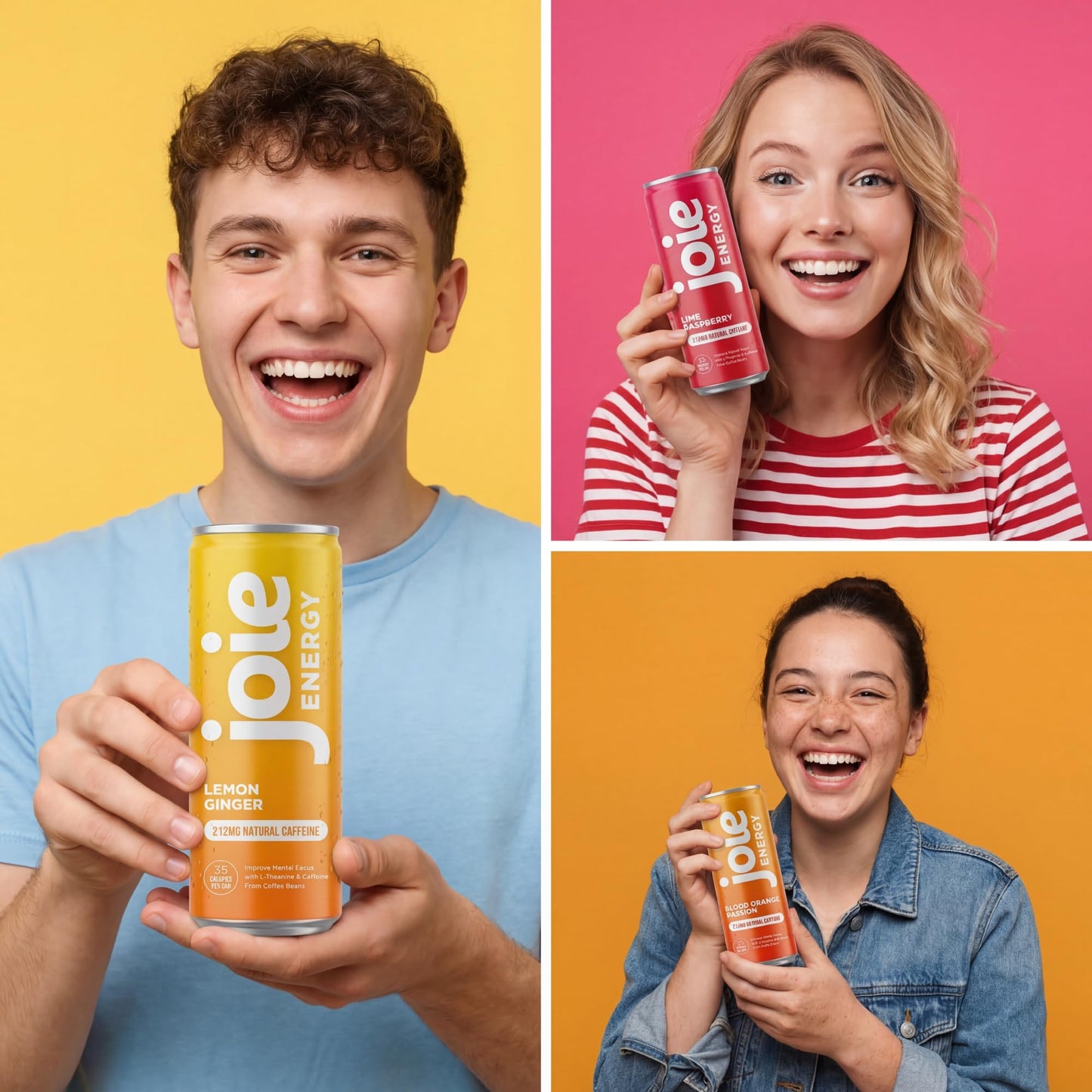 Joie Energy Drink (Blood Orange Passion, 12 Fl Oz (Pack of 12))