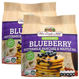 War Eagle Mill Organic Blueberry Buttermilk Pancake & Waffle Mix, 22 oz Bag (Pack of 2)