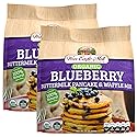 War Eagle Mill Organic Blueberry Buttermilk Pancake & Waffle Mix, 22 oz Bag (Pack of 2)