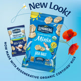 Lundberg Organic Rice Cake Minis, Original Sea Salt - Mini Rice Cakes, Healthy Snacks for Adults and Kids, Vegan Snacks, Gluten-Free, Healthy Food