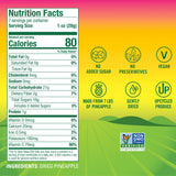 BranchOut Pineapple Chips, No Added Sugar, Real Dried Pineapple Chunks, 100% Fruit, Better than Freeze Dried Pineapple, Healthy Vegan Snacks for Kids