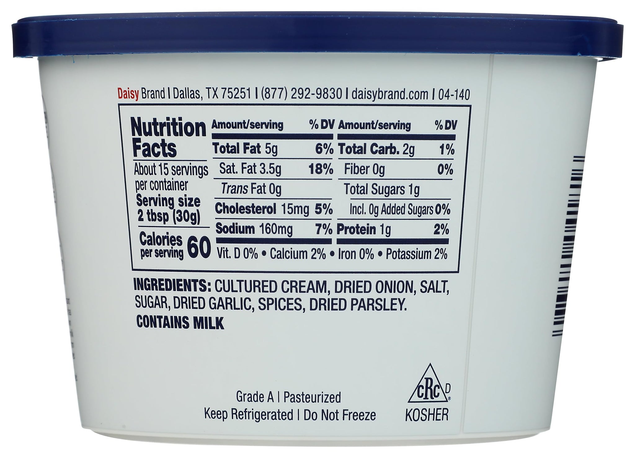 Daisy Sour Cream French Onion Dip, 16 OZ