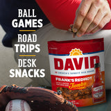 DAVID Roasted and Salted Jumbo Sunflower Seeds, Frank's Redhot Flavor, 5.25oz.