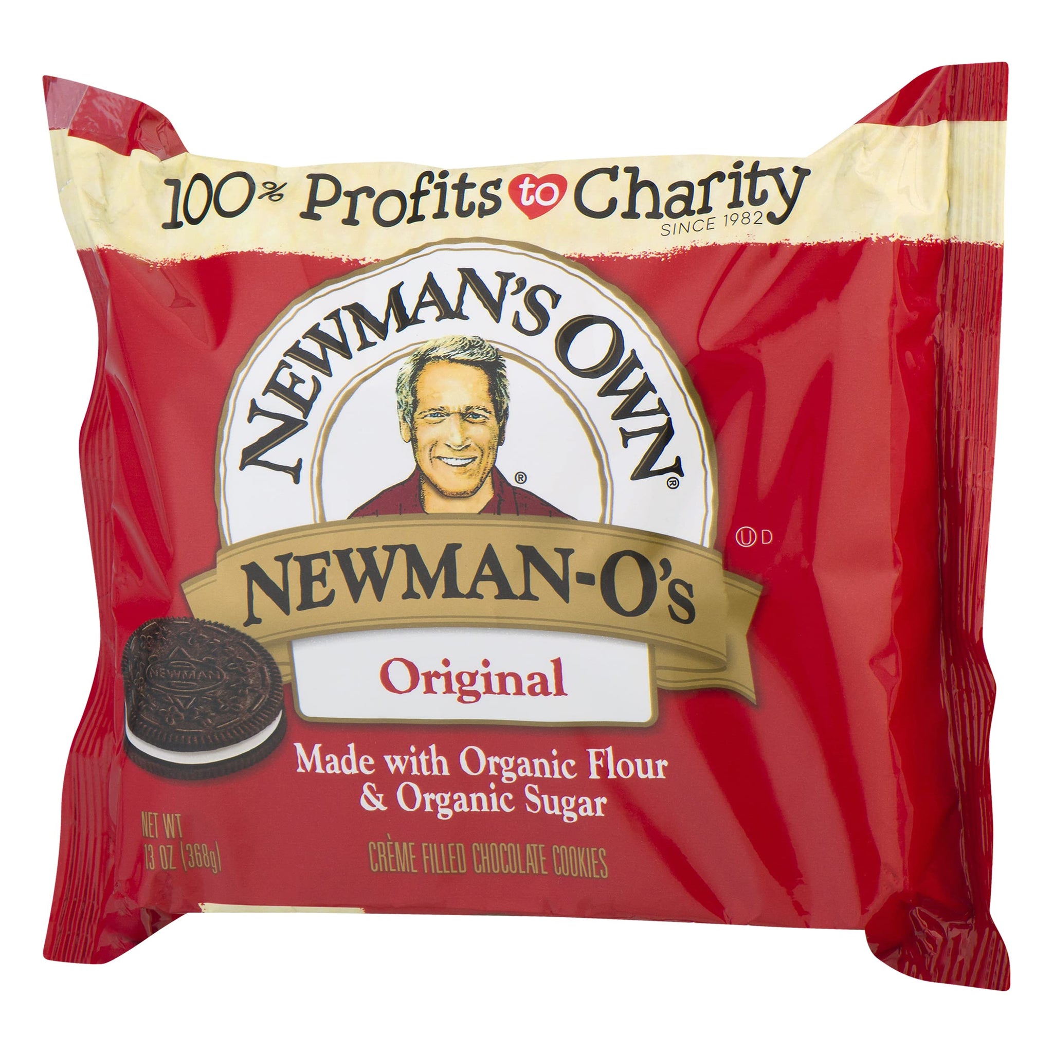 Newman's Own Newman-O's Sandwich crèmes, Original, 13 Ounce (Pack of 6)