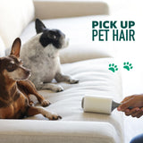 Scotch-Brite Pet Hair Pickup Lint Roller with Handle, 50% Stickier, Fur and Fluff Remover for Clothes Furniture and Pet Beds, 12 Pack, 360 Easy-Tear