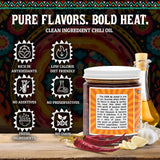 Hot Mama Salsa Chili de Arbol Chili Oil - A Chili Oil Rich in Antioxidants, Low Calorie, No Preservatives, Additives, or GMOs - Perfect for Mushrooms