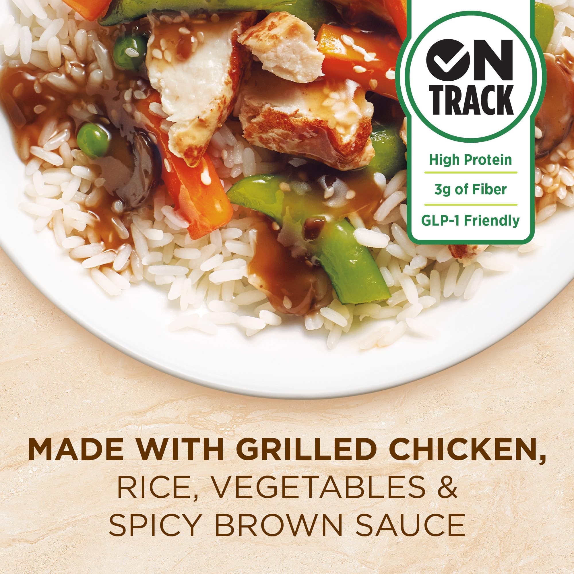 Healthy Choice Cafe Steamers General Tso's Spicy Chicken, Convenient Microwave Meal Made With No Preservatives, Frozen Meal, 10.3 OZ Bowl