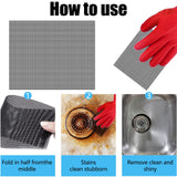Qiveaory 2024 New Upgrade Toilet Cleaning Screens Toilet Cleaner Hard Water 5.5 x 4 Inch Flexible Scrubbing Pads Remove Calcium Deposits Carbon Rust