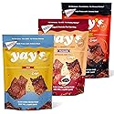 Yay's Beef Jerky Sampler Pack - Healthy High-Protein Snacks, Variety Pack of 3 Flavors (Mild, Spicy, Teriyaki), Low-Carb, Healthy Meat Snacks for Any