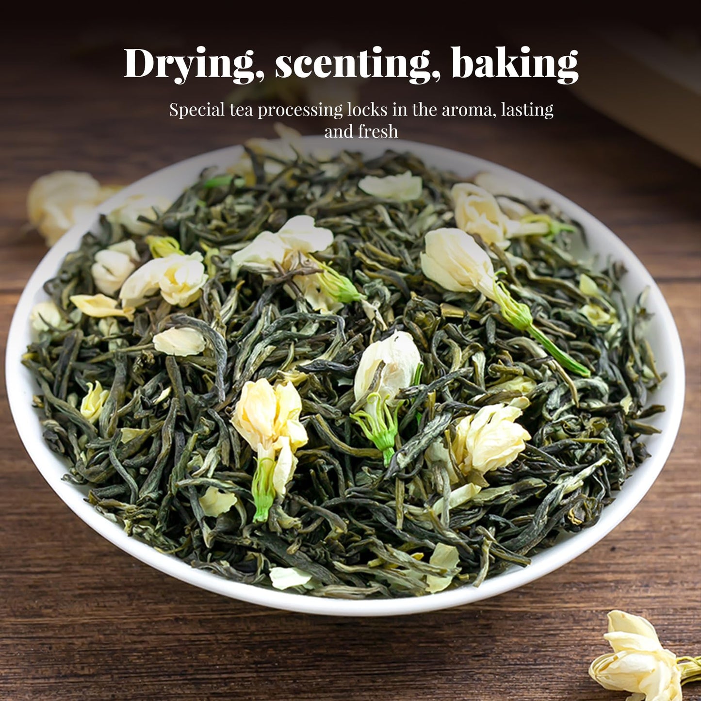 The Spring Tea Premium Grade Ancient Tree Black Tea & Jasmine Tea From Wild 300+ Year Old Tree, Loose Leaf with Dual Tea Collection, Just harvested
