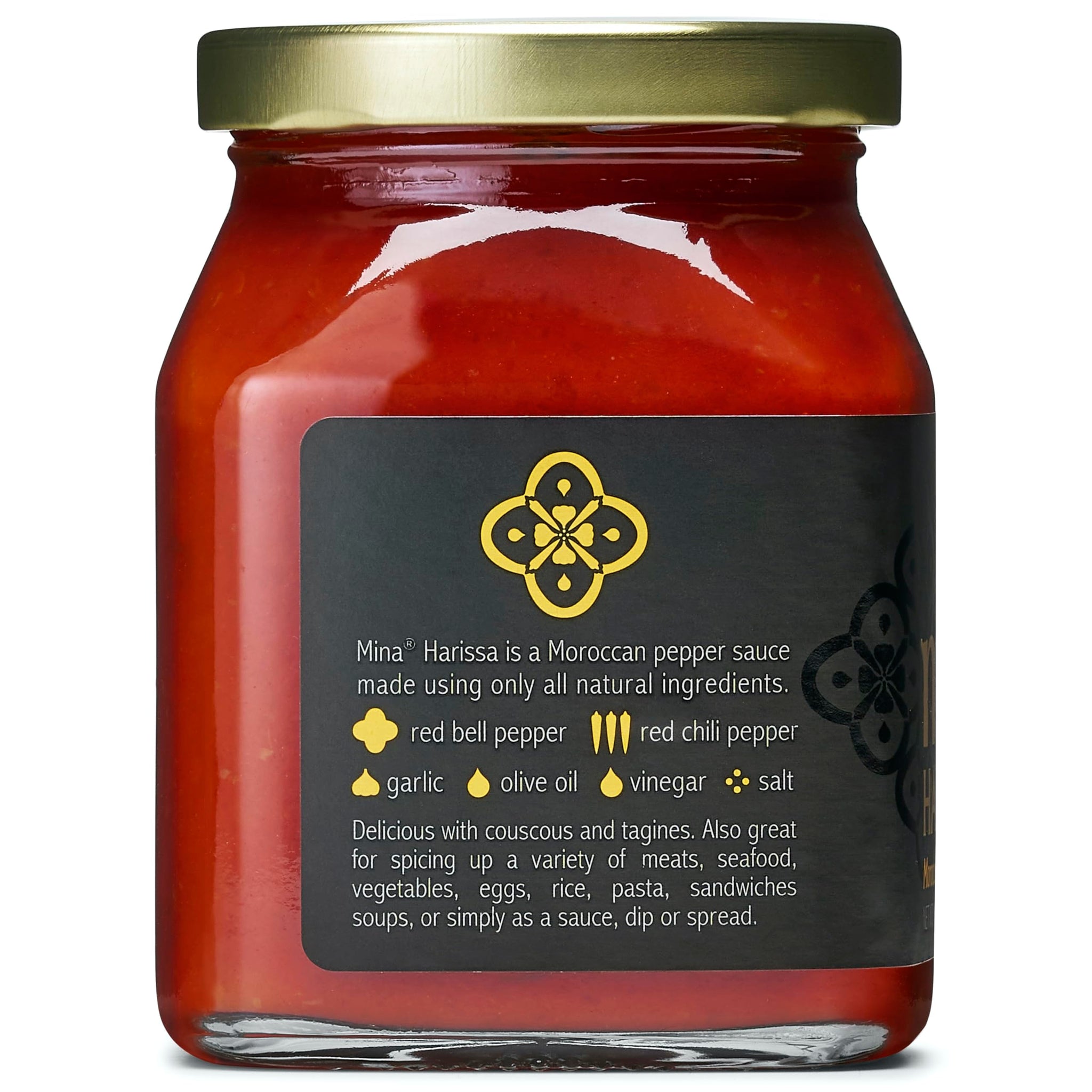 Mina Harissa Mild Sauce, Homestyle Moroccan Red Pepper Harissa Paste, 10 Oz - Harissa Sauce with Tangy Twist, Excite Your Senses with Mina Mild