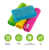 SCRUBIT 24 Pack Microfiber Cleaning Cloth Lint Free and Streak Free Towels for House, Cars, Kitchen and Screens - Super Absorbent and Soft Wash Cloths