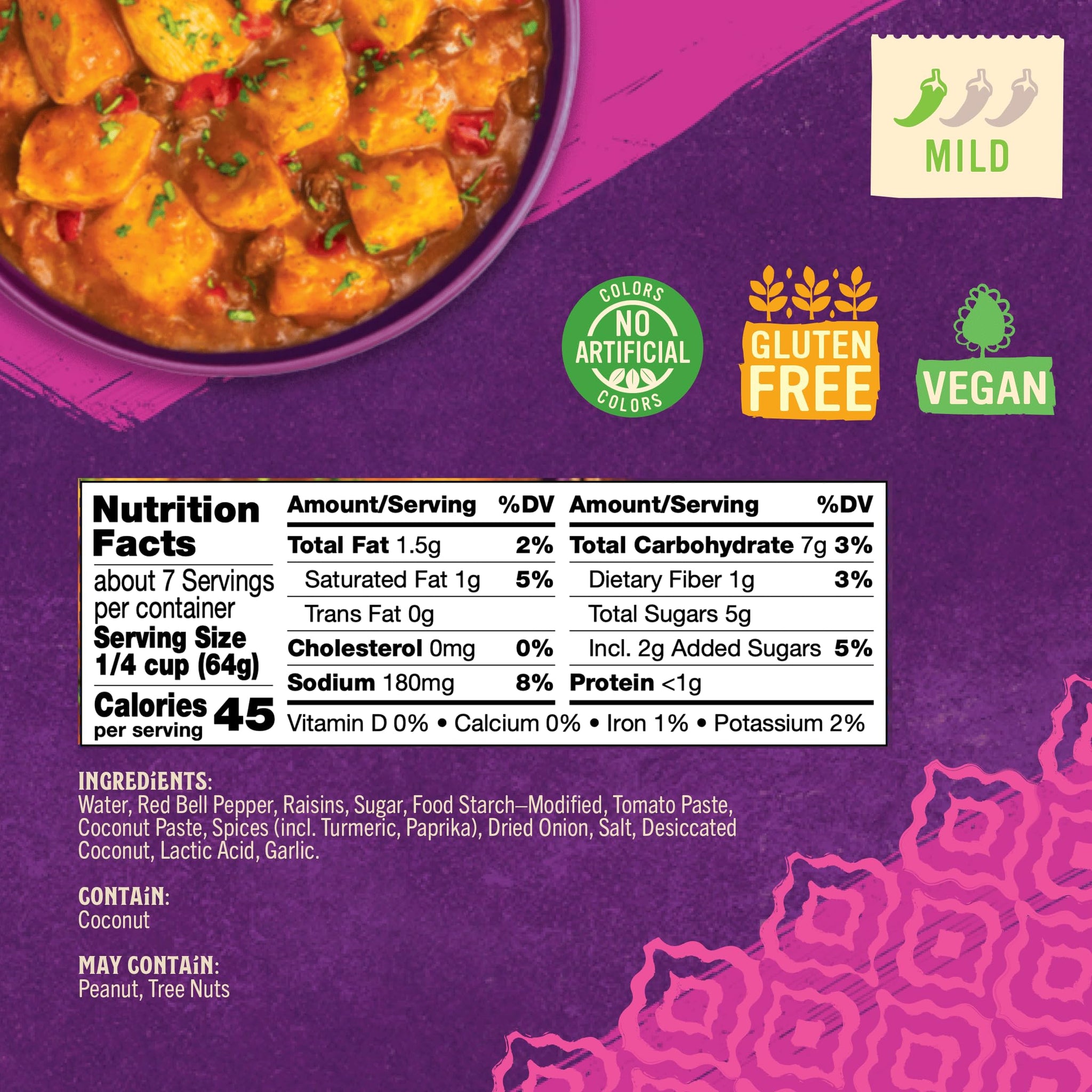 Patak’s Mild Curry Simmer Sauce - Coconut-Based Curry Sauce with Red Bell Peppers & Spices - Gluten-Free & Vegan Indian Mild Sauce - Perfect for Quick