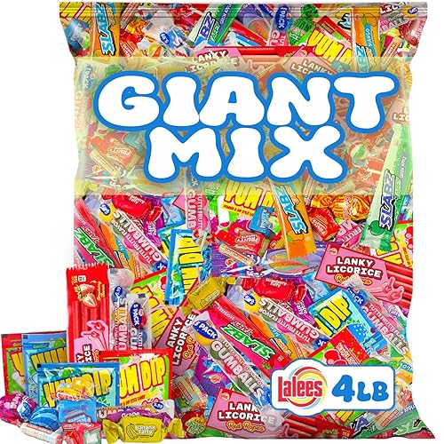 Bulk Candy Assortment - 4 Pounds - Candy Variety Pack - Assorted Candies for Birthday Parties, Schools, Camps