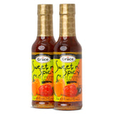 Grace Sweet N' Spicy Hot Pepper Sauce 4.8oz - 2 Pack - Balanced Combination of Peppers - Caribbean Sweet Chili Wing & Dipping Sauce