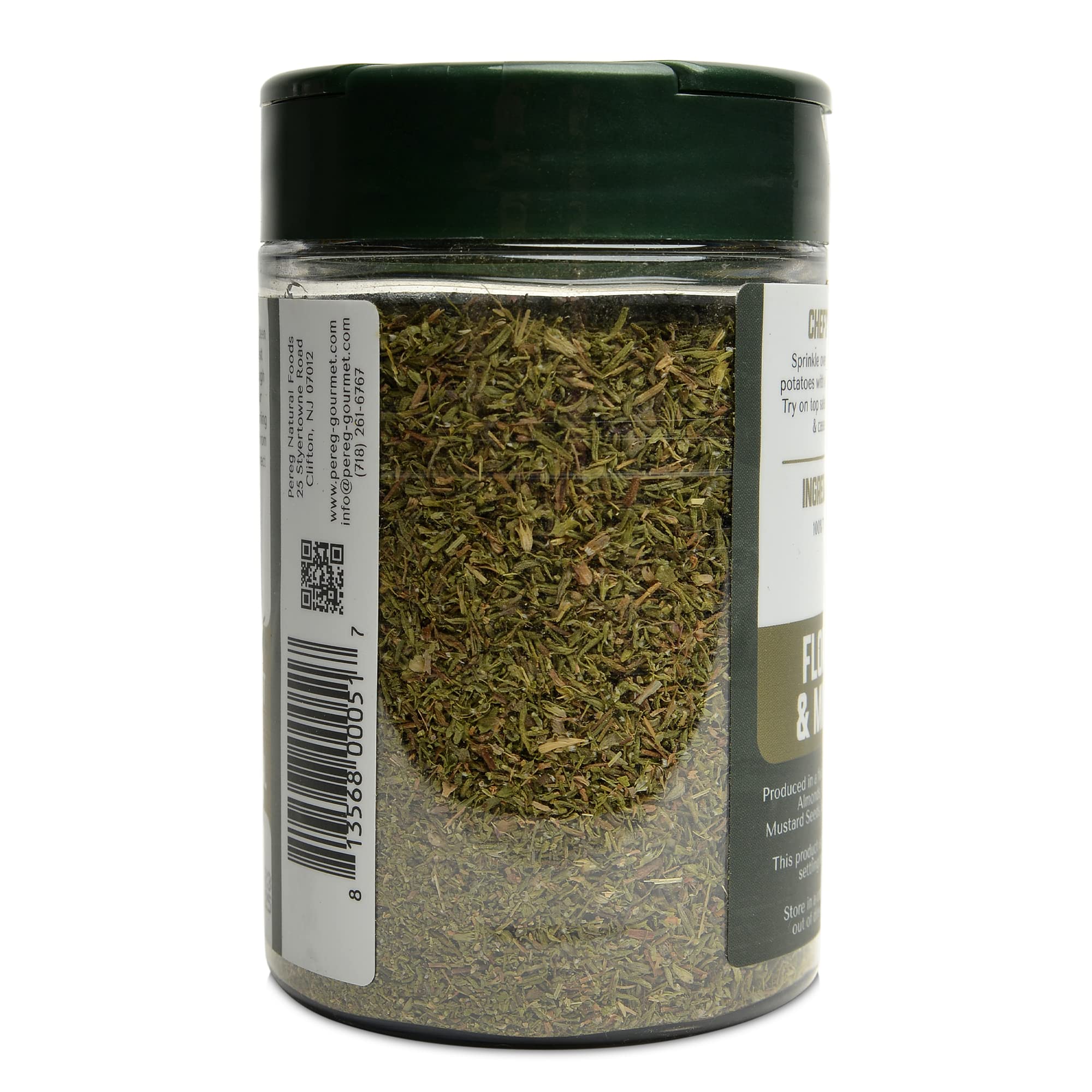 Pereg Dry Thyme Leaves - 1.40 Oz - Dried Thyme Herb Seasoning - Bulk Spices & Herbs - Adds Aromatic Flavor - Natural, Non-GMO, Non-Irradiated