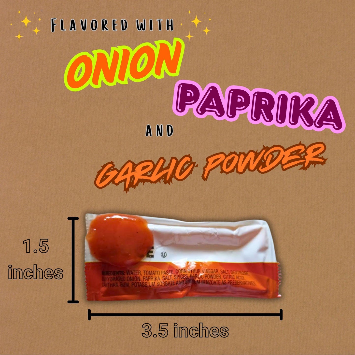 Flavorsmith Taco Sauce Packets - 50 Count (9g Each) with Spreader in Resealable Slide Seal Bag - Packaged by CMC Products