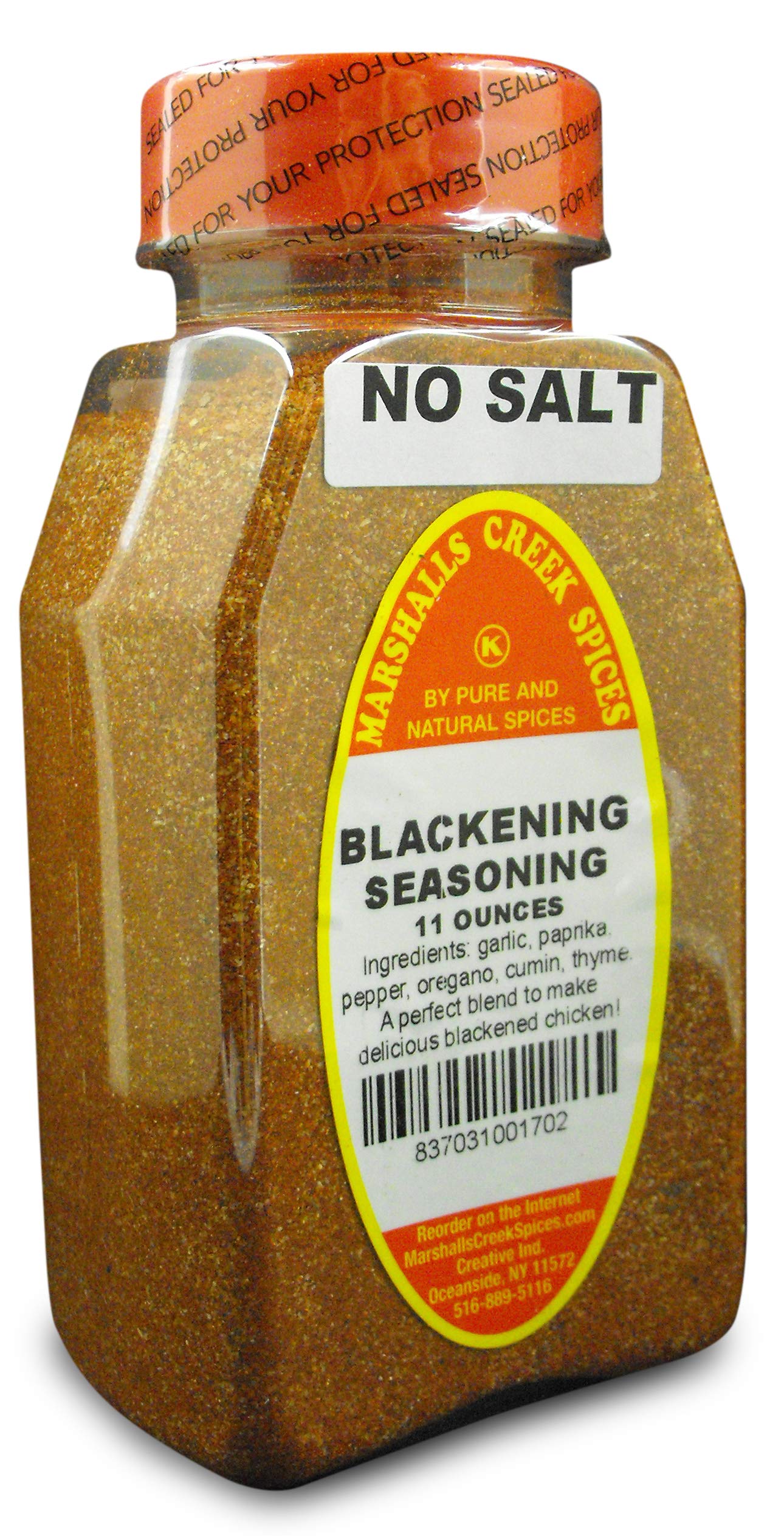 Marshall’s Creek Spices Blackening Seasoning, No Salt, 12 Ounce