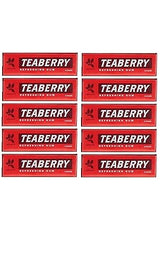 Teaberry Chewing Gum - Classic Retro Nostalgic Yummy Flavor originated by Clark's Finally Back! - Gerrit's Tea Berry Flavor (10 Packs)