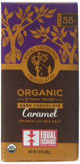 Equal Exchange Organic Caramel Crunch Dark Chocolate Bar, 2.8 Ounce -- 12 per case.