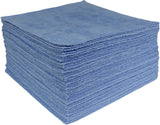 CleanAide Microfiber Cleaning Cloths, All-Purpose Reusable Lint-Free and Absorbent Towels for Kitchen, Home, Car Use, 350GSM, 12 x 12 in. Blue