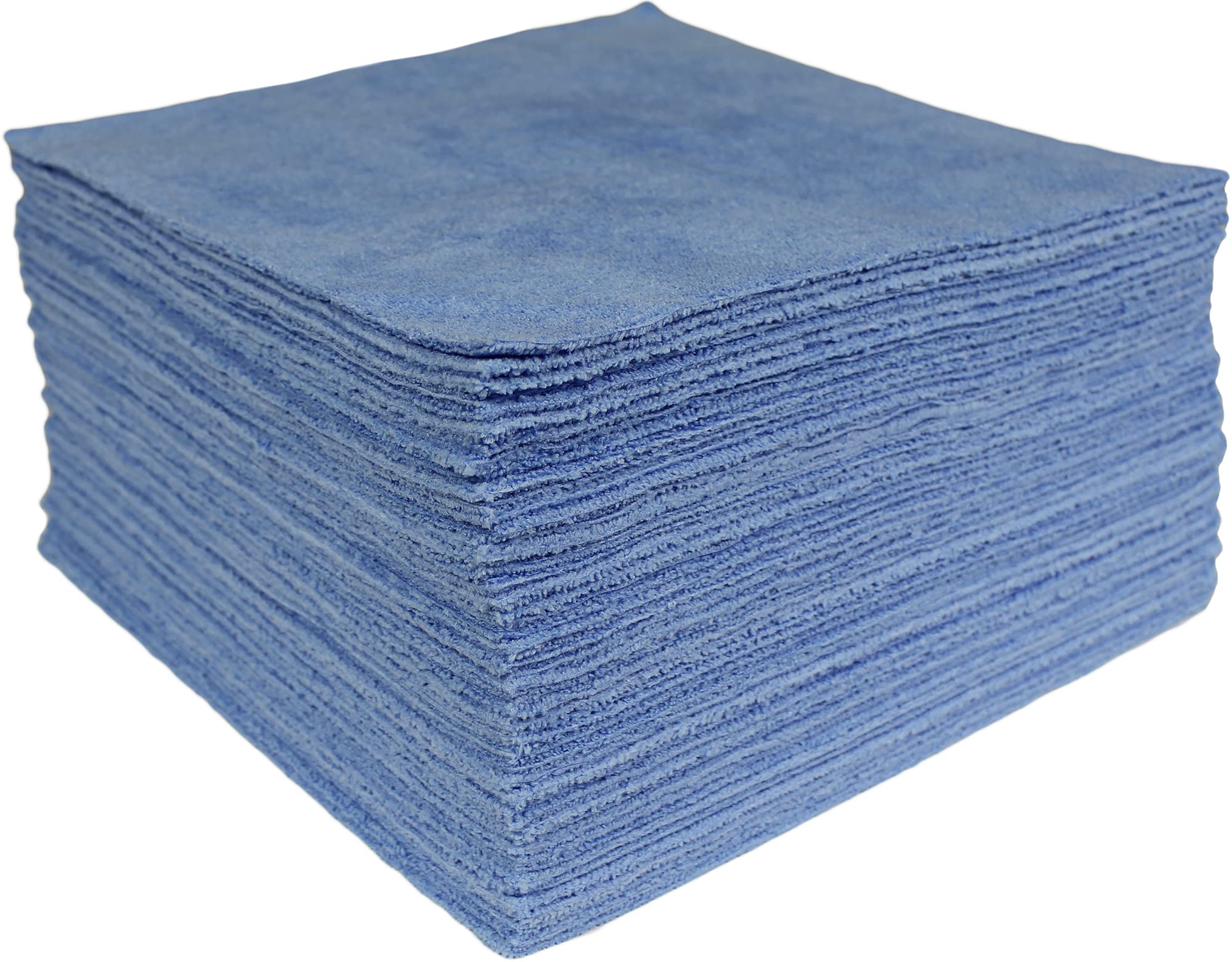 CleanAide Microfiber Cleaning Cloths, All-Purpose Reusable Lint-Free and Absorbent Towels for Kitchen, Home, Car Use, 350GSM, 12 x 12 in. Blue