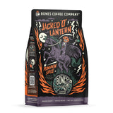 Bones Coffee Company Jacked 'O' Lantern, Pumpkin Spice Flavored Coffee, Medium Roast Low Acid Arabica Beans Compatible with Auto drip and French Press