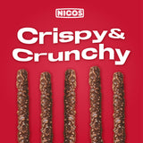 Nicos big choco sticks crunchy 20ct -Holiday snack for kids & adults/enjoy in any special ocassion: party, xmas gift, lunch, school and more